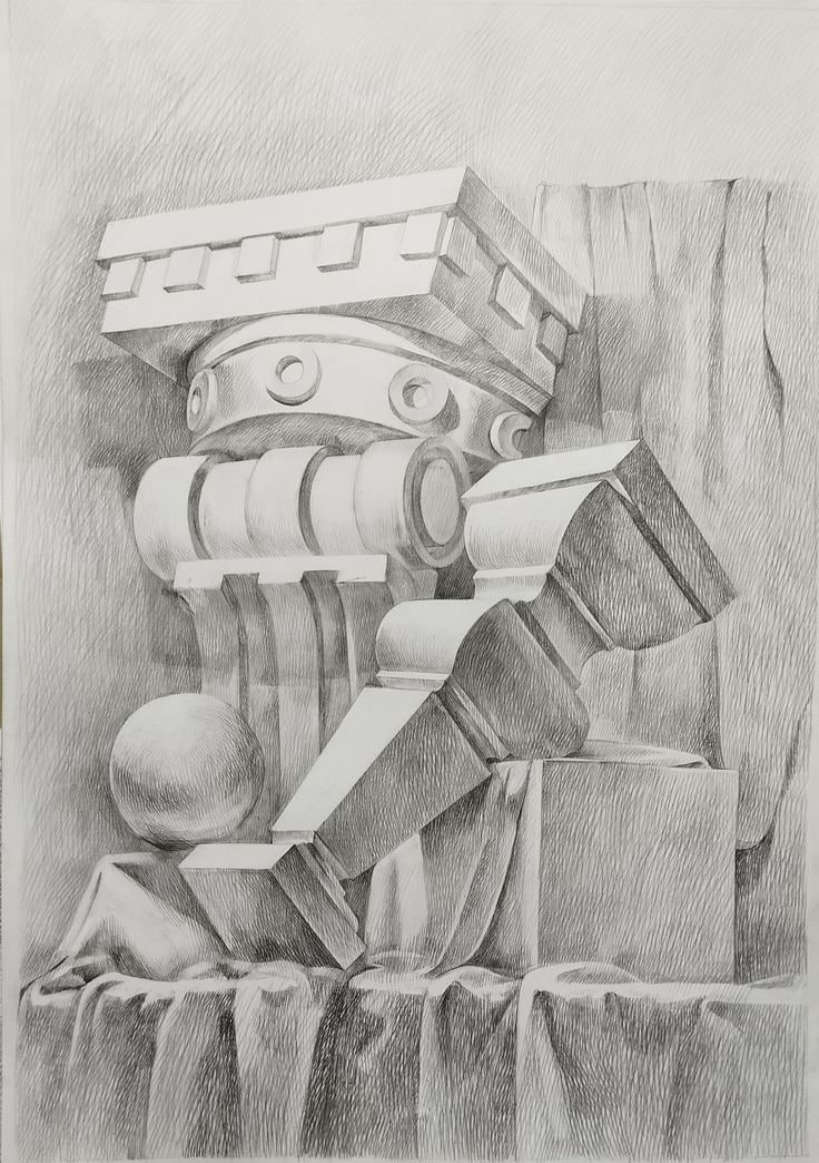 Натюрморт — учебный рисунок